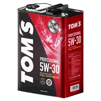 Моторное масло TOM'S 5W-30 — полная синтетика для бензиновых двигателей